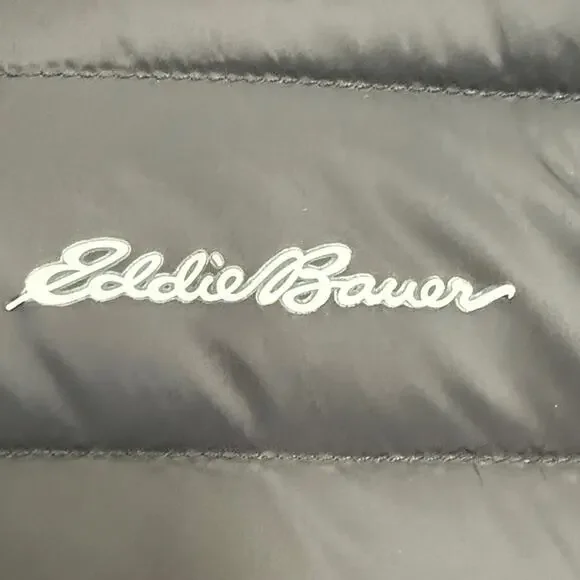Eddie Bauer Kid's Black Puffer Coat - Picture 3 of 7